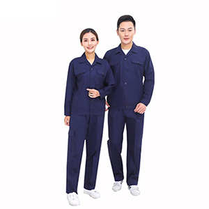 纯色长袖纽扣款工装套装 TB001C